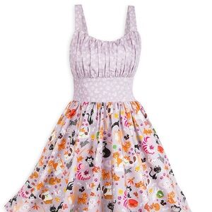 Floral Cat Print Dress
